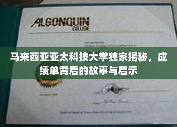 解码亚太科技大学，揭秘成绩单背后的成长轨迹与成功秘诀