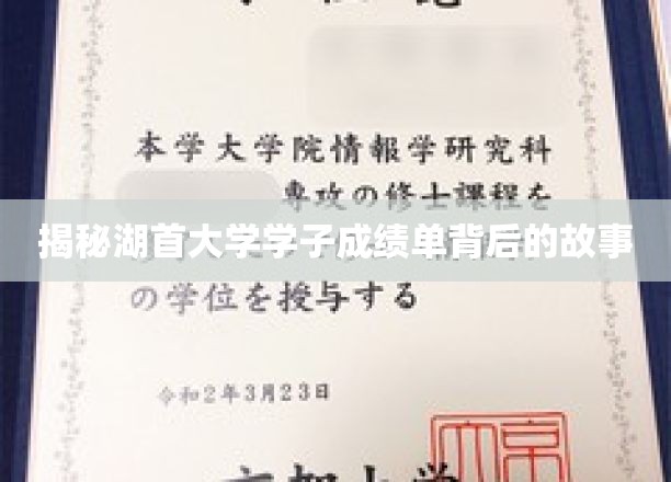 湖首大学学子成绩单，探寻背后的奋斗与汗水