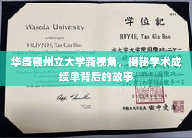 华盛顿州立大学新视角，揭示学术成绩单背后的故事
