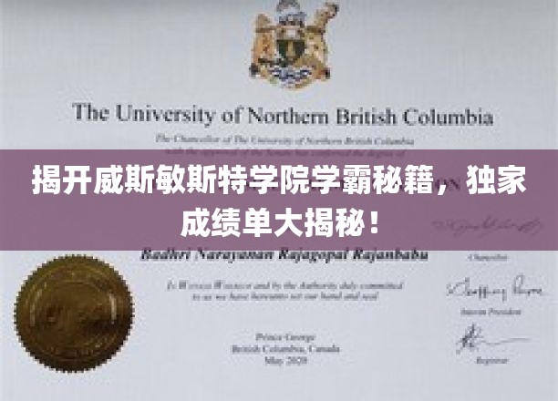 揭秘威斯敏斯特学院学霸秘籍，独家成绩单大揭秘！