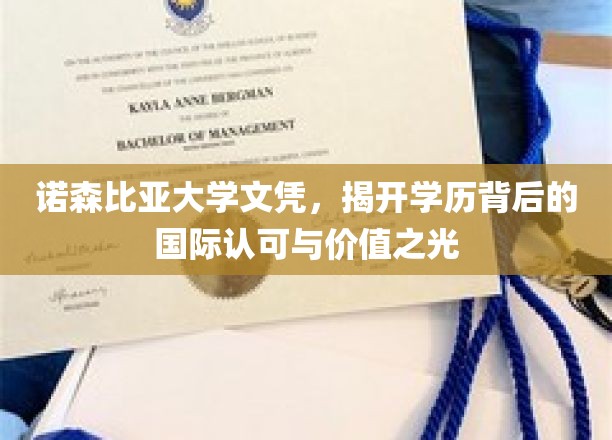 诺森比亚荣耀，国际认可的学历之光闪耀全球