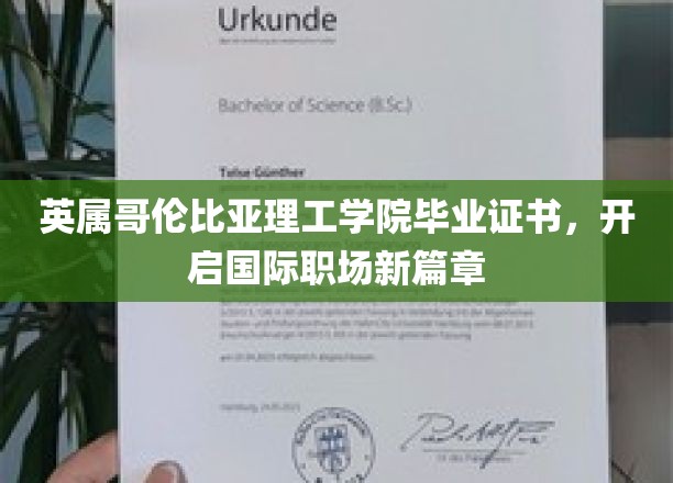 英属哥伦比亚理工学院毕业证书，开启国际职场新篇章