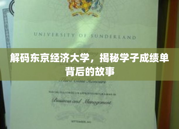 揭秘东京经济大学，学子成绩单背后的励志传奇