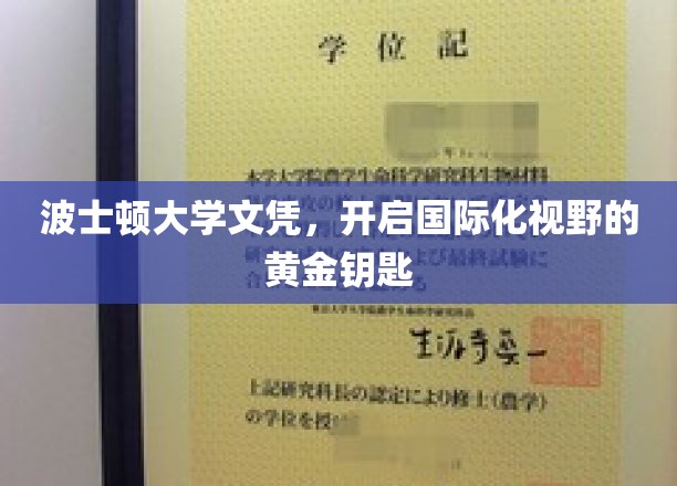 波士顿大学文凭，解锁全球视野的璀璨之钥
