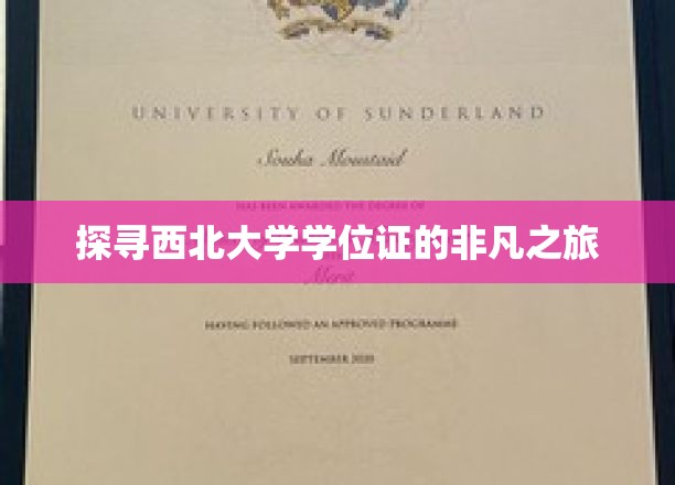 探寻西北大学学位证的非凡之旅