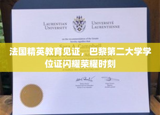 法国精英教育见证，巴黎第二大学学位证闪耀荣耀时刻