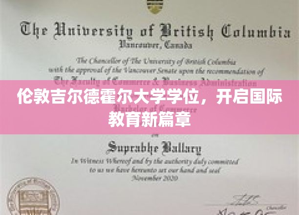 国际视野新起点，吉尔德霍尔大学学位助力教育革新之旅