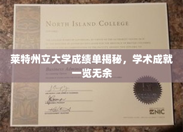 揭秘莱特州立大学学子成绩单，一窥学术风采全貌