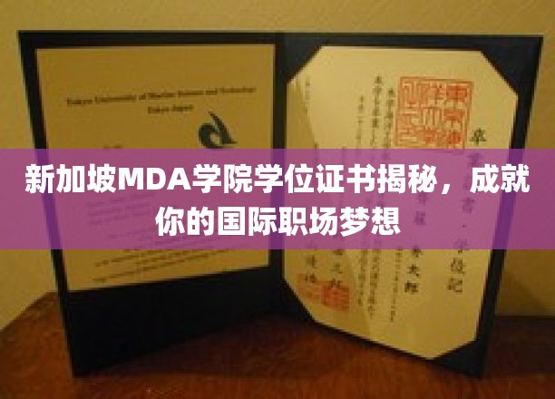 新加坡MDA学院学位证书揭秘，助力你的国际职场梦想