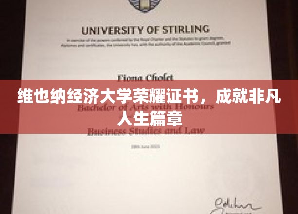 解锁维也纳经济大学荣耀时刻，成就非凡人生传奇