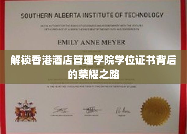 香港酒店管理学院学位证书，揭开荣耀背后的求学历程