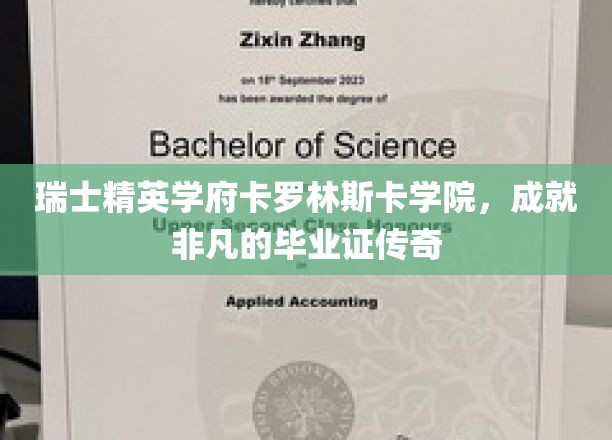 卡罗林斯卡学院精英摇篮，毕业证书背后的非凡传奇之路