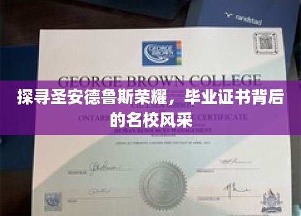 圣安德鲁斯辉煌揭晓，毕业证书映照下的顶尖学府魅力
