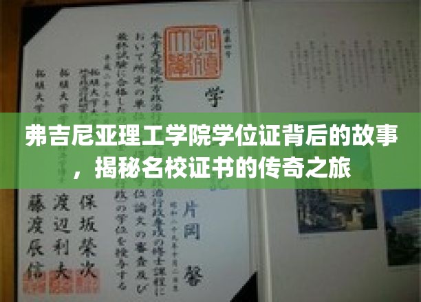 名校证书背后的传奇，弗吉尼亚理工学院学位证的神秘旅程