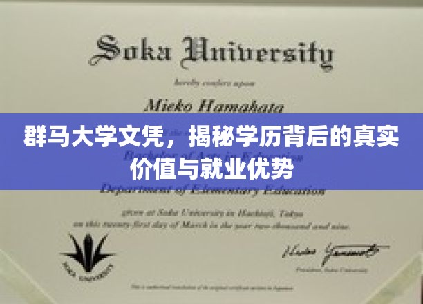群马大学文凭，揭秘学历背后的真实价值与就业优势