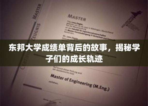 解码东邦学子成长，成绩单背后的不凡历程