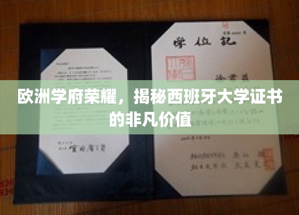 欧洲教育瑰宝，西班牙大学证书的璀璨魅力探秘