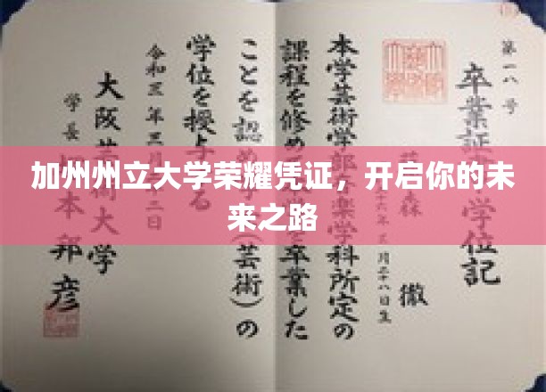 加州州立大学荣耀凭证，开启你的未来之路