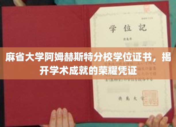 麻省大学阿姆赫斯特分校学位证书，荣耀见证学术成就