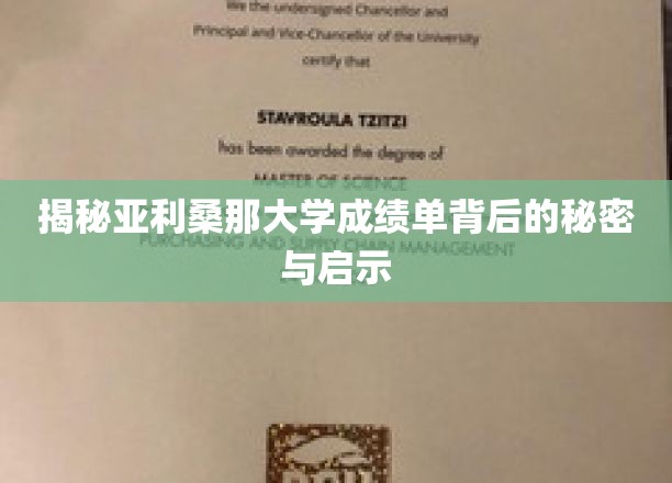 探秘亚利桑那大学成绩单的深层奥秘与启迪