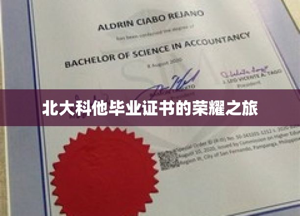 北大科他毕业证书的荣耀之旅