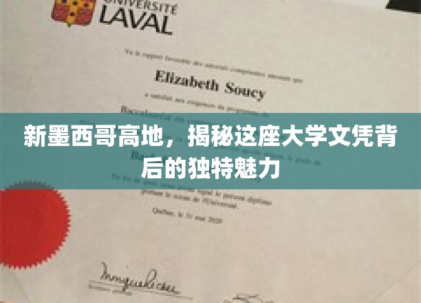 解码新墨西哥高地的大学文凭，探索其不凡魅力所在