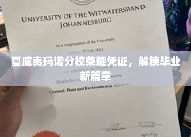 夏威夷玛诺分校荣耀启航，毕业证书开启人生新旅程