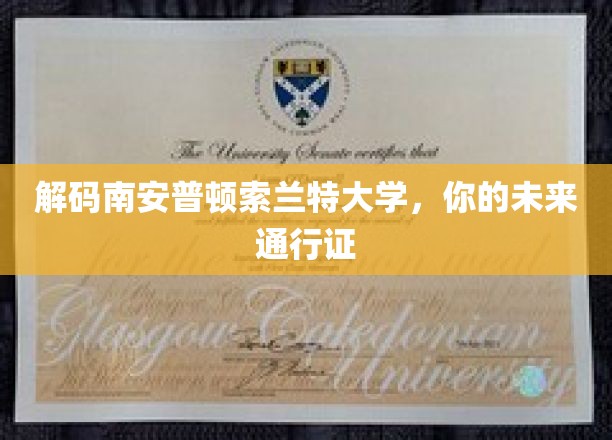 解锁南安普顿索兰特大学，成就非凡人生之路