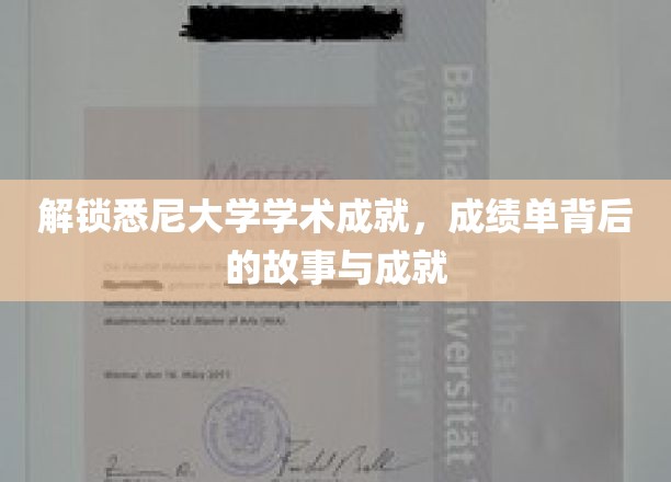 解锁悉尼大学学术成就，成绩单背后的故事与成就