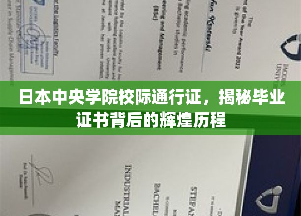 中央学院校际通行证，探索毕业证书背后的璀璨传奇