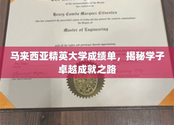 马来西亚精英大学学子闪耀，解锁卓越成就的秘密通道