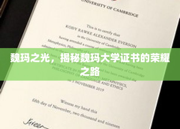 探寻魏玛大学荣耀证书背后的传奇之光