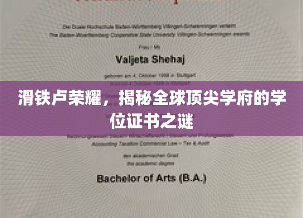 滑铁卢荣耀，揭秘全球顶尖学府的学位证书之谜