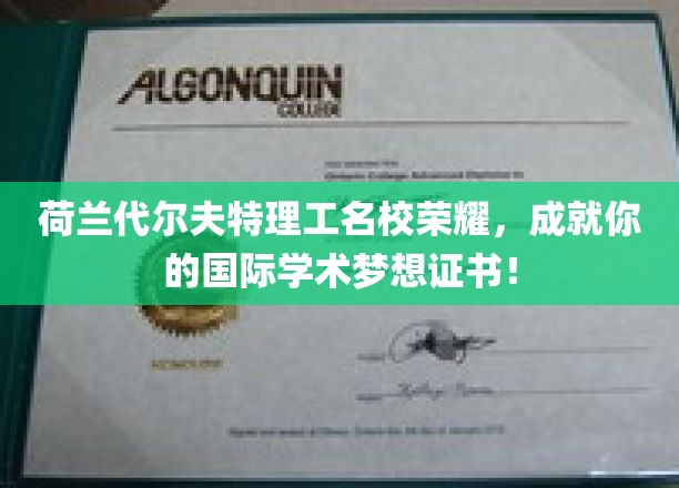 跨越荷兰代尔夫特，开启全球学术之旅——名扬世界的理工名校，成就你的未来荣耀！