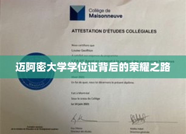 迈阿密荣耀，探寻学位证书背后的辉煌历程