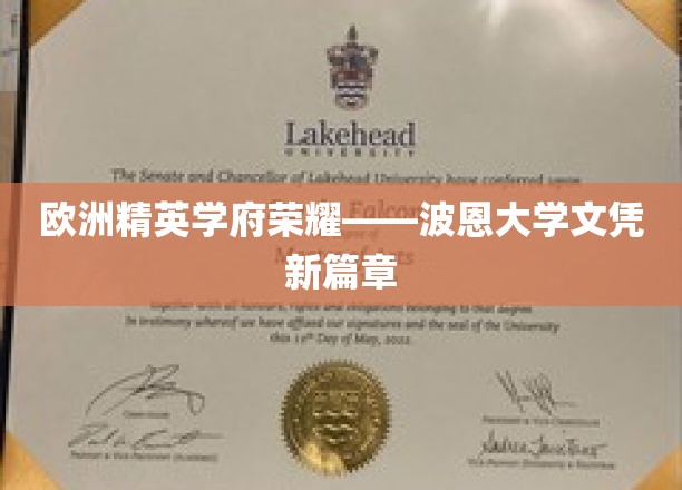 波恩大学骄子，开启欧洲教育新纪元的荣耀证书