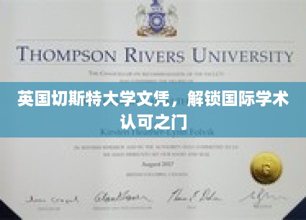 全球通行证，英国切斯特大学文凭，开启国际学术新视野
