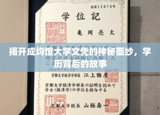 揭开成均馆大学文凭的神秘面纱，学历背后的故事