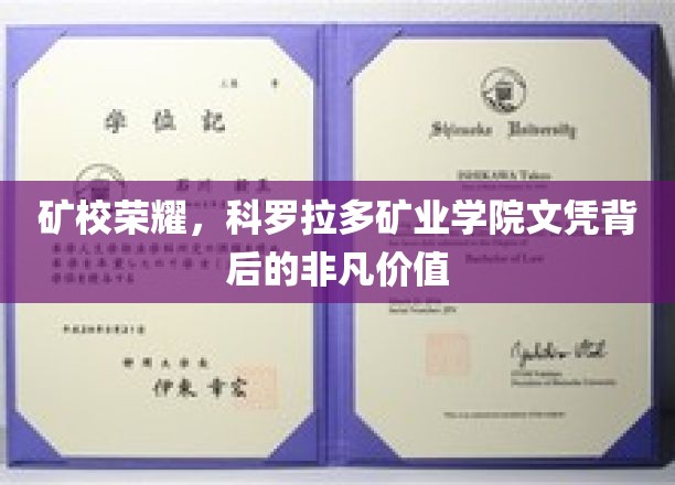 矿校荣耀，科罗拉多矿业学院文凭背后的非凡价值