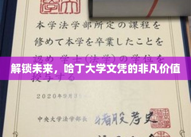 探索未来之钥，哈丁大学学位的非凡魅力