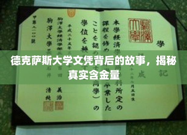 德克萨斯大学文凭探秘，揭秘其真实含金量背后的故事