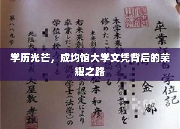 成就非凡，揭秘成均馆大学文凭背后的璀璨历程
