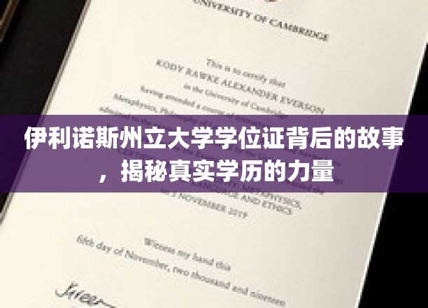 伊利诺斯州立大学学位证，揭开学历背后的真实影响力