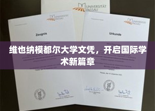 跨国学历新里程，维也纳模都尔大学文凭引领学术新视野