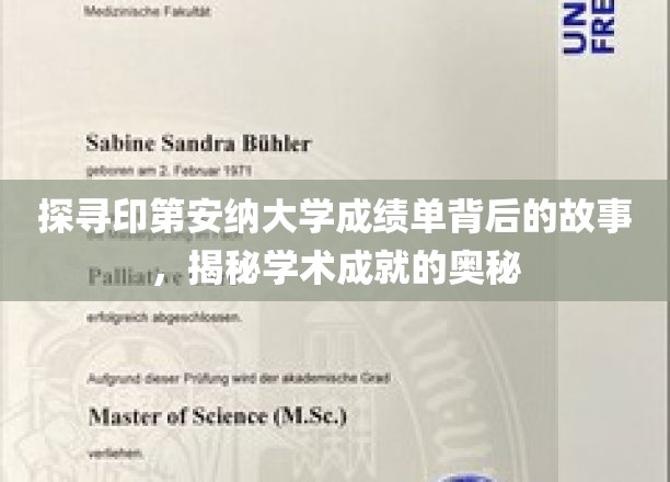 解锁印第安纳大学成绩单深层次奥秘，一探学术成就的神秘面纱