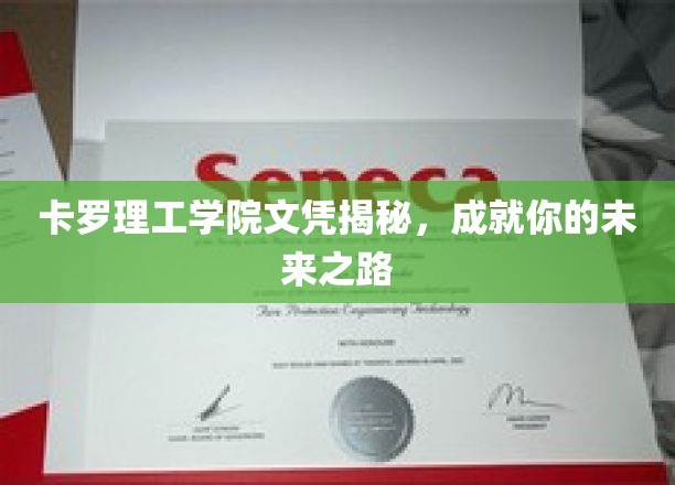 深度解析卡罗理工学院文凭，开启未来精彩人生