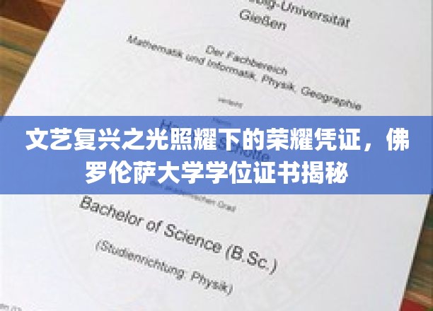 探寻文艺复兴之光下的佛罗伦萨大学荣耀印记