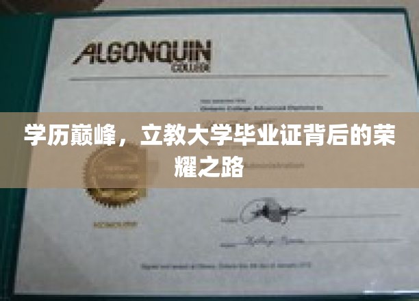 立教之巅，毕业证背后的荣耀传奇之路