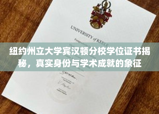 解码纽约州立大学宾汉顿分校，学位证书背后的荣耀与价值