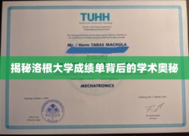 探寻洛根大学成绩单背后的学术秘密，揭秘精英教育的真实面貌